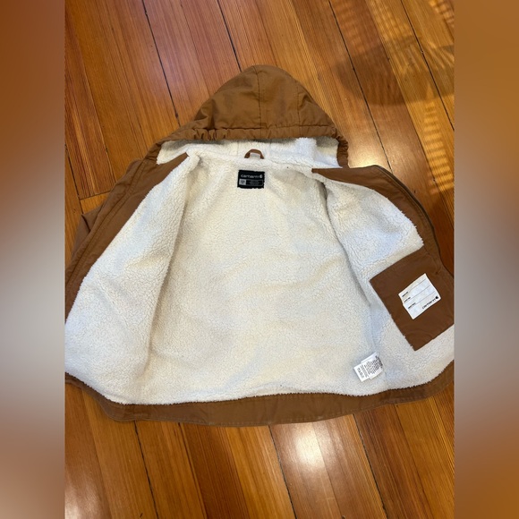 Kids Carhartt hooded Sherpa lined jacket - Picture 3 of 7